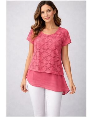 Kebello Blouses Top F, Rose - Rouge