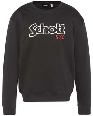 Schott Nyc Sweatshirts Stanley - Noir
