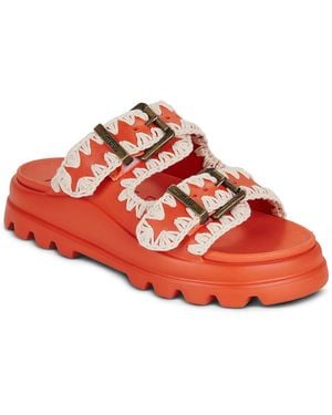 Mou Scarpe Eva One-Piece Slide Two-Buckle - Rosso