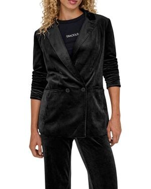 ONLY Blazer Onlastrid-Elsy L/S Fit Velvet Blazer Tlr 15335850 - Zwart