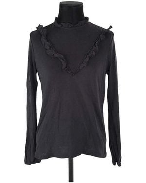Leon & Harper Gilet Pull en coton noir