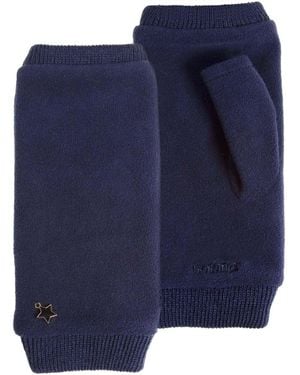 Isotoner Gants Mitaines Marine polaire recyclée - Bleu