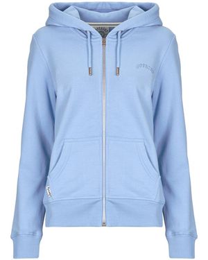 Superdry Felpe Con Cappuccio Essential Logo Ziphood Hb - Blu