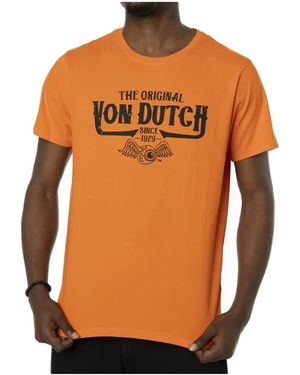 Von Dutch T-shirt VD/1/TR/ORIG - Orange
