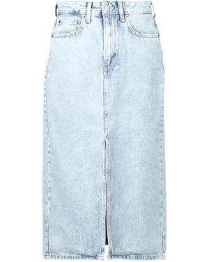 Pepe Jeans Rok Midi Skirt Hw Nikita - Blauw