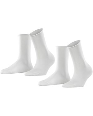 Esprit Chaussettes Chaussettes Paquet de 2 - Blanc
