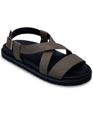 Roxy Sandales Plates Zaho Crossed - Noir