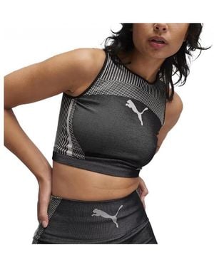 PUMA Brassières de sport To Crop Top - Gris