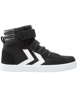 Hummel Baskets Montantes Baskets Slimmer Stadil High Jr Toile/Daim - Noir