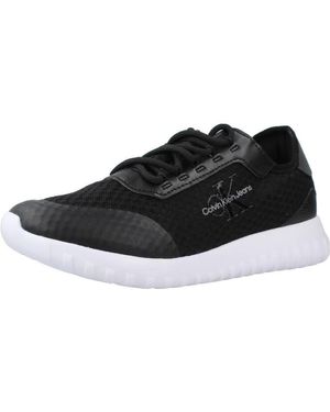 Calvin Klein Sneakers Eva Runner Monologo W - Zwart
