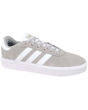 adidas Baskets basses Court Platform Suede - Blanc
