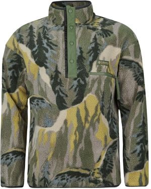 Columbia Polaire Helvetia Ii Printed Half Snap Fleece - Vert
