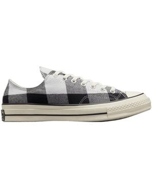 Converse Baskets Beyond Retro x Chuck 70 Low 'Upcycled Flannel' - Blanc