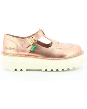 Kickers Baskets Kickoustrap, Salomés , - Rose