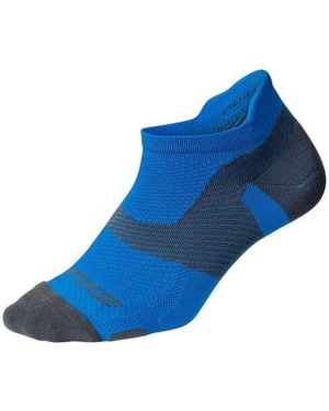 2XU Chaussettes De Sports Chaussettes Vector Ultralight No Show Soutien Avancé - Bleu