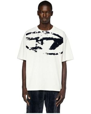 DIESEL T-shirt A13019 0DQAU T-BOXT-N14-141A WHITE - Blanc