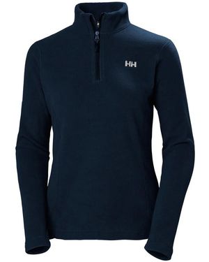Helly Hansen Sweat-shirt W DAYBREAKER 1/2 ZIP FLEECE - Bleu