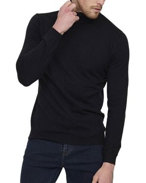 Lee Cooper Pull Pull col roulé CERILO Black - Noir