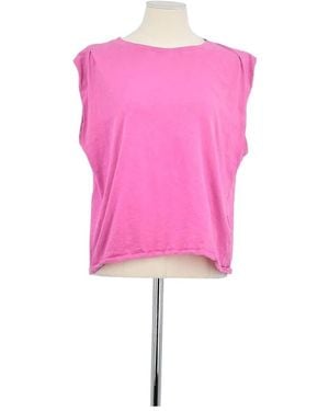 Des Petits Hauts Blouses Top sans manche en coton - Rose
