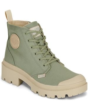 Palladium Baskets Montantes Pallabase Twill - Vert
