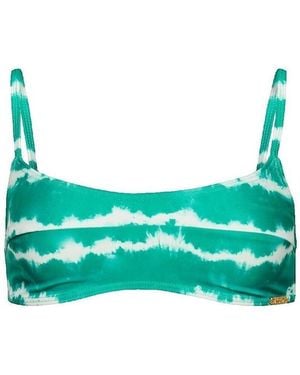 Superdry Bikini Haut De Maillot De Bain Code Tie Dye - Groen