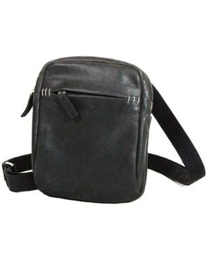 Katana Sacoche Pochette Cuir De Vachette Vieilli K 21160 - Noir