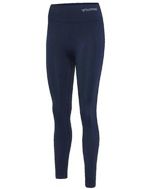 Hummel Collants Legging Tif Seamless Taille Haute - Bleu