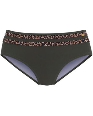 Lascana Maillots de bain Bas maillot slip de bain taille haute Adelin - Noir
