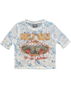 Guns N Roses T-shirt Welcome To The Jungle LV - Bleu