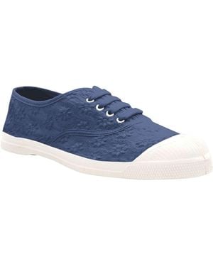 Bensimon Baskets basses Ten brod angl - Bleu