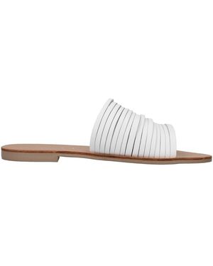 S.piero Sandales plates E1-018 - Blanc