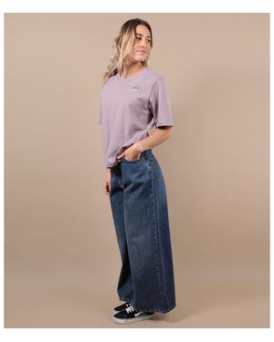 Oxbow T-Shirt Tee-Shirt Manches Courtes Floral - Bleu