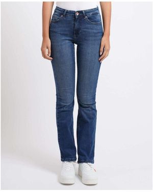 ONLY Jeans Jean Taille Moyenne Femme - Bleu