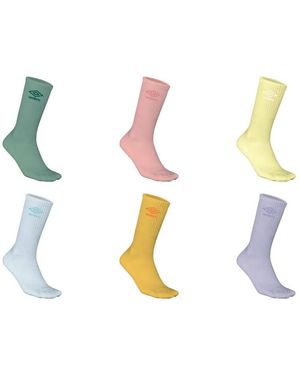 Umbro Chaussettes Lot de 6 paires de tennis colorées Neon - Multicolore