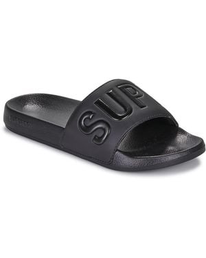 Superdry Zehensandalen Sandale Piscine Core Graphic - Schwarz