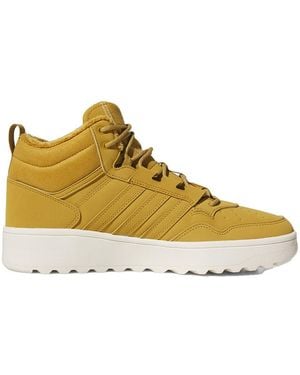 adidas Baskets Montantes Baskets Hoops 4.0 Mid Winterized Nubuck Synthétique - Jaune