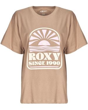 Roxy T-Shirt Korte Mouw Hangloose Poster - Naturel