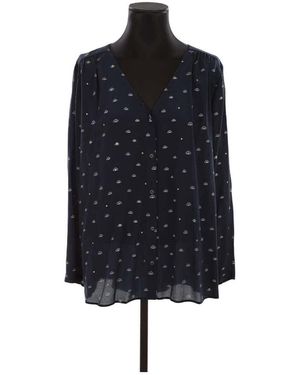 Des Petits Hauts Blouses Blouse en soie - Bleu