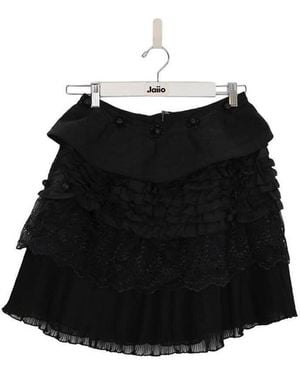 Manoush Jupes Mini jupe en coton - Noir