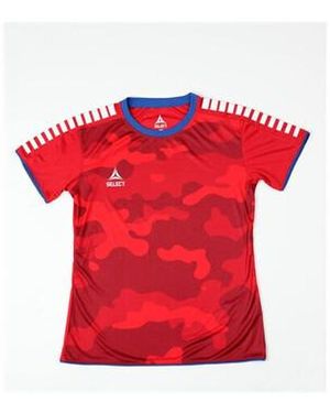 Select T-shirts sport Tshirt Player Camo Rouge/Bleu W