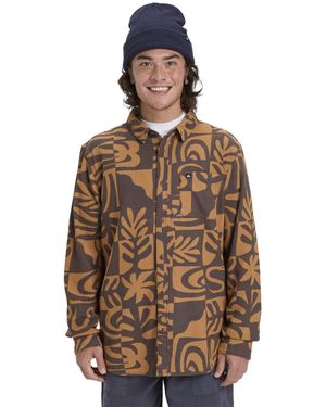 Quiksilver Chemise Motherfly Printed - Marron