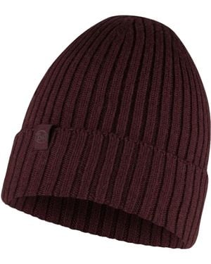 Buff Bonnet Norval Merino Hat Beanie - Violet