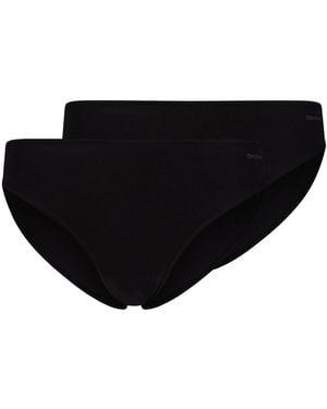 SKINY Slips Slip Advantage Cotton Stretch High Leg Briefs - Noir