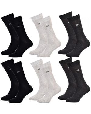 Oliver Grant Chaussettes Chaussettes Homme 6 Pcs 0709 - Noir