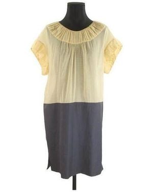 Sonia Rykiel Robe Robe En Coton - Métallisé