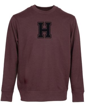 Harrington Sweat-shirt Sweat-shirt red brown - Violet