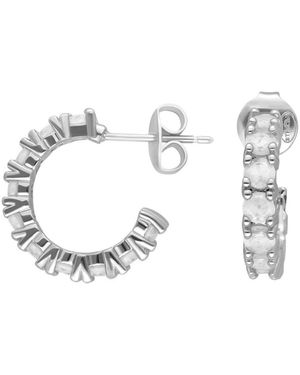 Orusbijoux Boucles oreilles Boucles D'oreilles Argentées Courrones Serties - Métallisé