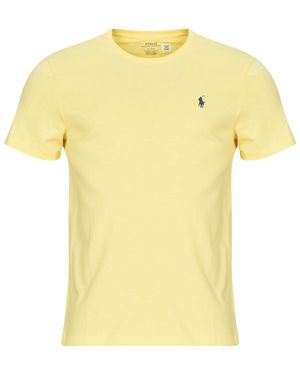 Polo Ralph Lauren T-shirt T-SHIRT AJUSTE EN COTON - Jaune
