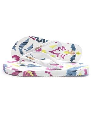 Superdry Tongs Printed Flip Flop - Blanc