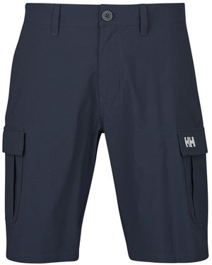Helly Hansen Pantaloni Corti Qd Cargo Shorts 11 - Blu